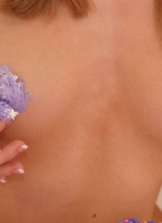 Jannah Celebrates Her Birthday In Her Birthday Suit With A Cake