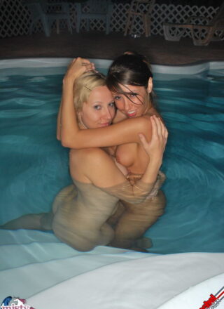 Rachel Sexton Nude Skinny Dipping At Night with Misty Gates