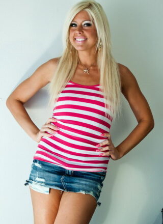 Tiffanys Got Long Blonde Hair And Hard Nipples!