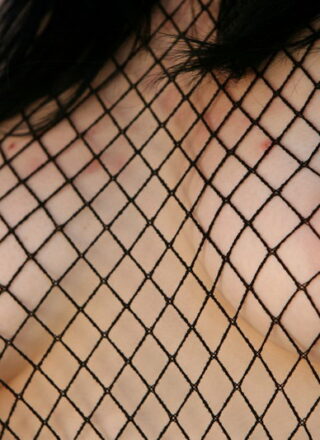 Maddie Sheds Her Black Fishnet Body Stocking