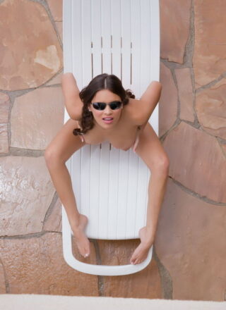 Erotic Nina James Playing And Teasing In Her Bikinis Caressing Her Beautiful Big Tits And Body
