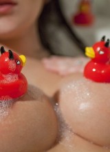 Miss Korina Bliss Takes A Bubble Bath With Her Rubber Duckie