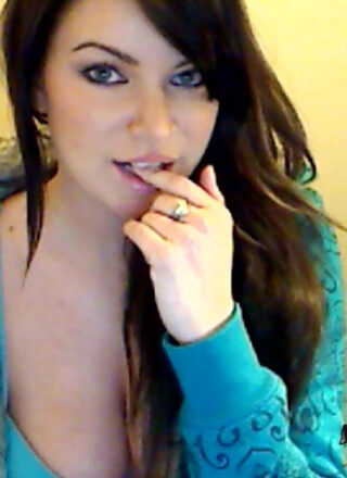 Korina's Big Juicy Tits Are Almost Popping Out Of Her Babyblue Bra