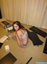 Carlotta Champagne - Building My Bookcase - Candids