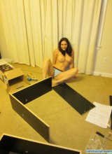 Carlotta Champagne - Building My Bookcase - Candids