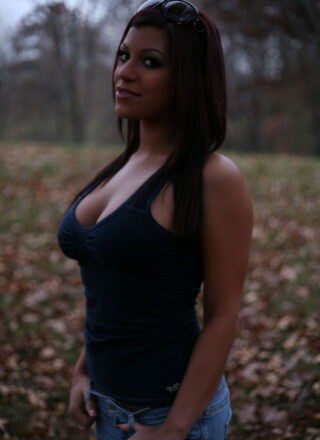 Briana Lee Strips In The Leaves,