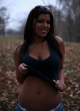 Briana Lee Strips In The Leaves,