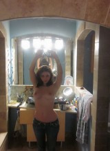 Carlotta Champagne - Changing In The Bathroom - Candids