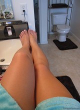 Blueyed Cass Self Shots In The Bathroom Tan And Naked