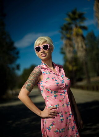 Check Out Lynn Pops In A Day In Her Pink Dress. Titties And Ass