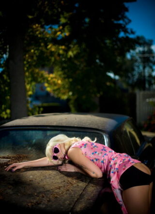 Check Out Lynn Pops In A Day In Her Pink Dress. Titties And Ass
