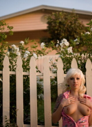 Check Out Lynn Pops In A Day In Her Pink Dress. Titties And Ass