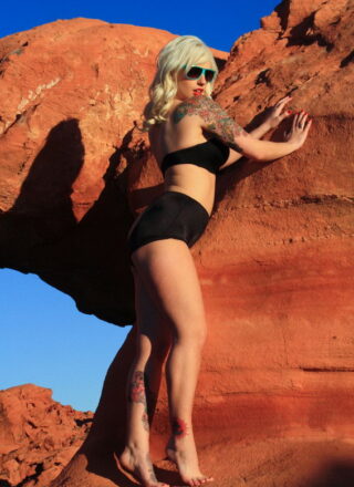 Lynn Pops In The Valley Of Fire Nevada. Shes As Hot As The Desert