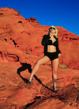 Lynn Pops In The Valley Of Fire Nevada. Shes As Hot As The Desert