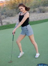 Jeska Vardinski Has A Little Fun Out On The Golf Greens