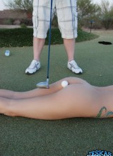 Jeska Vardinski Has A Little Fun Out On The Golf Greens