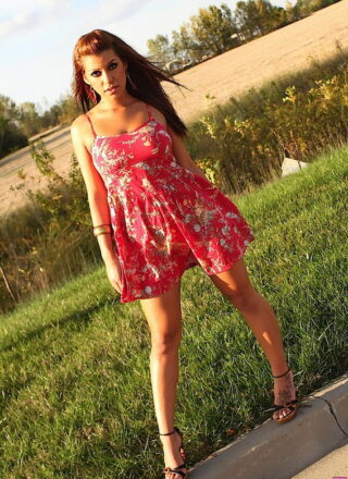 Briana Lee - Red Dress