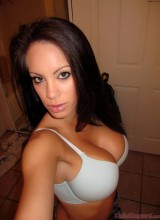 Talia Shepard Playing With Her Camera In The Bathroom