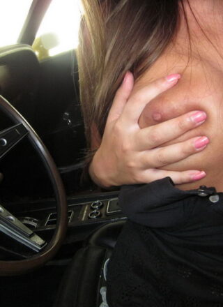 Sexy Craving Carmen Takes Candid Pictures Of Herself On A Shelby Cobra