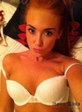 Lucy Anne In Her White Lingerie Alone In Her Bedroom