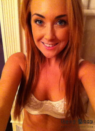 Lucy Anne In Her White Lingerie Alone In Her Bedroom