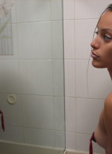 Smut Makers: Latin Teen Amateur Elina Checks Herself Out In The Mirror Topless In Pasties