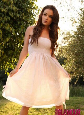 This Is Glamour: Jess Impiazzi Peels Off Her Panties, Teasing You In Her Dress Before Getting Naked For You