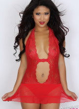 Alluring Vixens: Michelle -red Lace