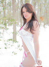 Ann Angel Xxx Braving The Cold In Lingerie