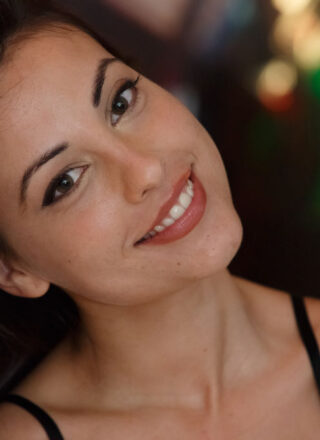 Sex Art: Lorena B Paying With Her Bright Red Beads