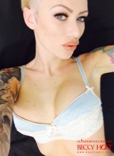 Becky Holt Selfies At Home In Her Cute Lingerie