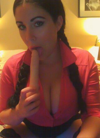 Sweet Krissy Trying Her New Toy