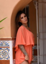 Gemma Massey Shines In This Apricot Jumper