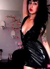 Xo Eve Takes Some Fetish Webcam Pics In A Pleather Dress