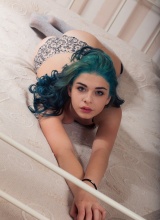 This Years Model: Ivy With Blue Hair