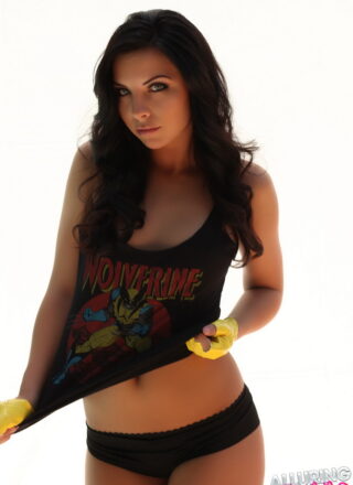 Alluring Vixens: Ashlin - Perky Babe Teases With Her Perfect Boobs In A Tank Top