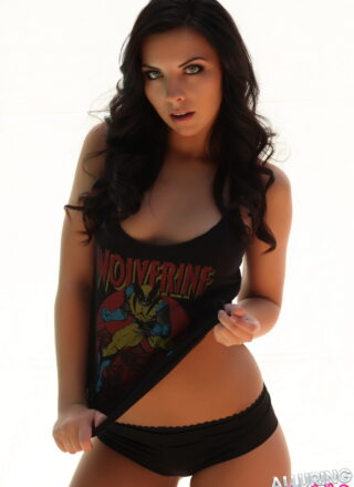 Alluring Vixens: Ashlin - Perky babe teases with her perfect boobs in a tank top