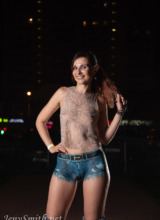 Jeny Smith - Body Painted Shorts 2