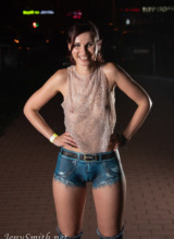 Jeny Smith - Body Painted Shorts 1