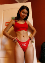 Zishy: Miki Pedangen in Red Underwear 10