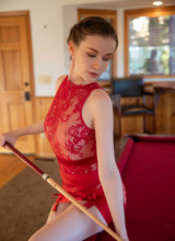 Emily Bloom in Red Lace 1