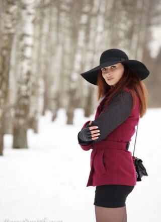 Jeny Smith - Posing Bottomless In The Snow 9