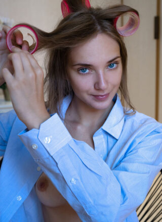 Zishy: Oxana Z Takes off her Shirt 1