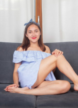 Cosmid: Emilia Voss Strips Her Blue Dress  1