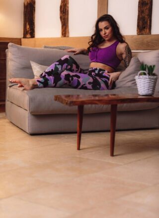Skin Tight Glamour: Mia Stryker - Cosy Night Home 1