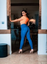 Skin Tight Glamour: Blossom May - Feeling Blue 1