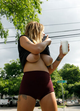 Zishy: Gabbie Carter Flashing her Tits 9