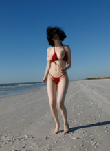 Zishy: Giulia Wylde in Red Bikini 4