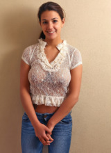 Cosmid: Jaycee West Sheer Lace Shirt  1
