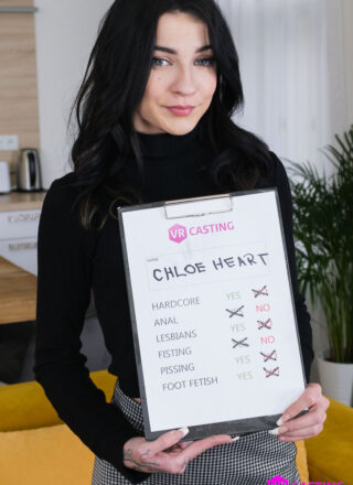 Chloe Heart – Czech VR Casting 230 – Teen With Raven Hair 1
